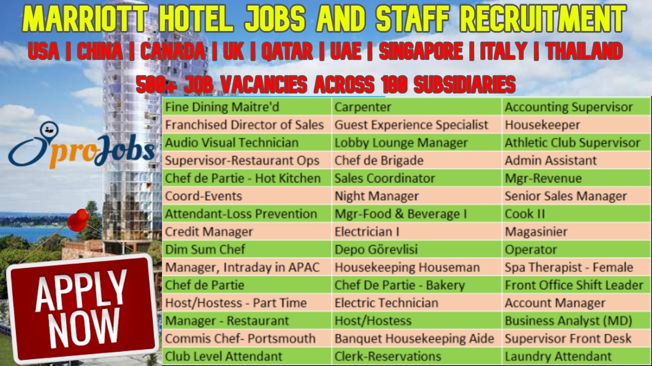 The Marriott Hotel Jobs