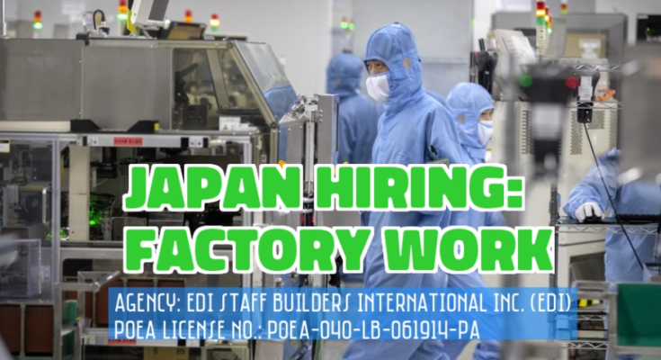Factory Work Hiring in Japan